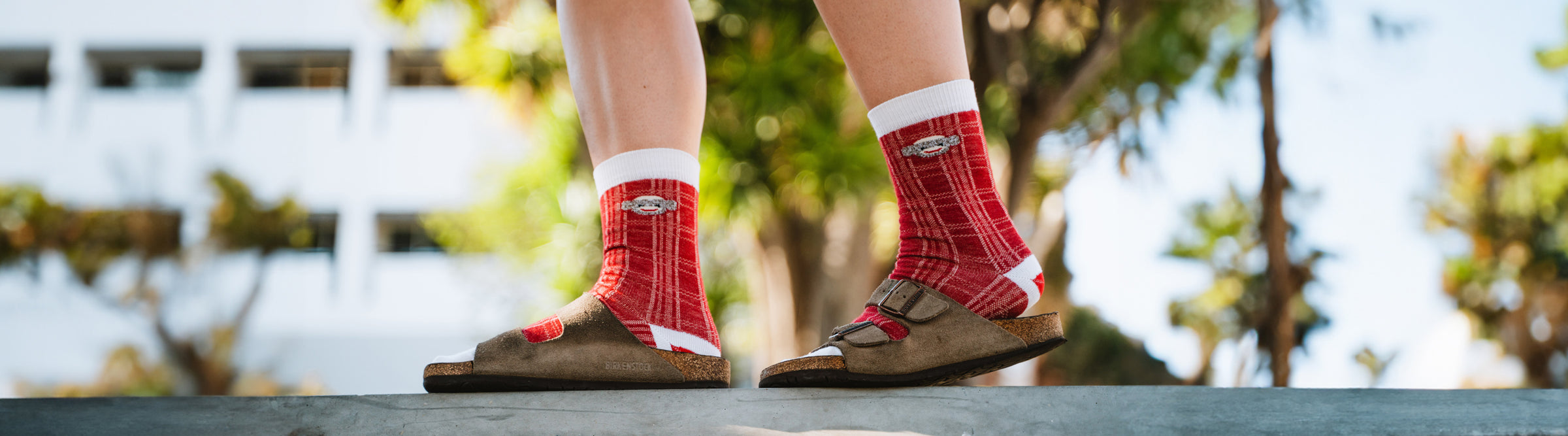 Red Heel Socks