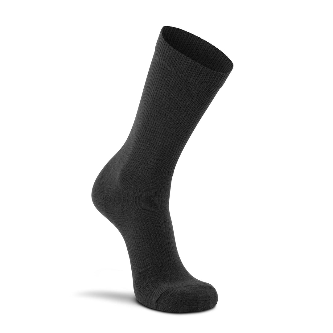 Dress Liner Ultra-Lightweight Crew Military Sock - 2 Pack Black Medium - Fox River