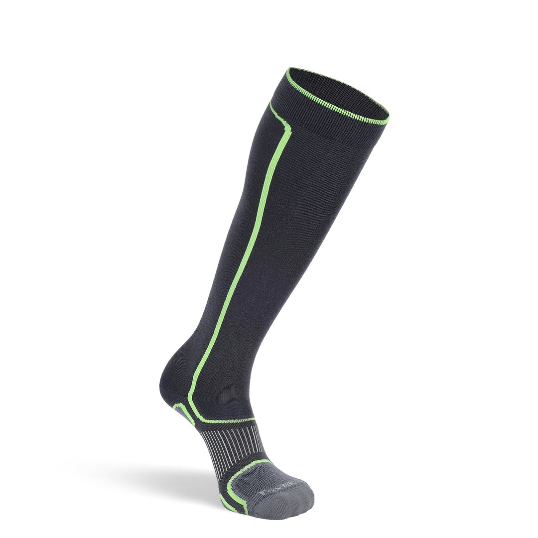 Stomp Ultra - Lightweight Over - the - Calf Ski and Snowboard Sock Charcoal Medium - Fox River