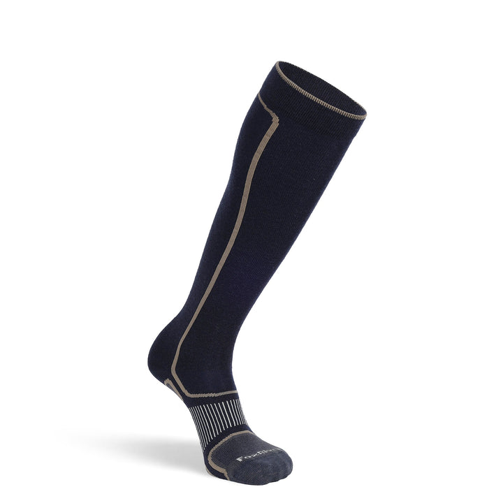 Stomp Ultra - Lightweight Over - the - Calf Ski and Snowboard Sock Navy Medium - Fox River