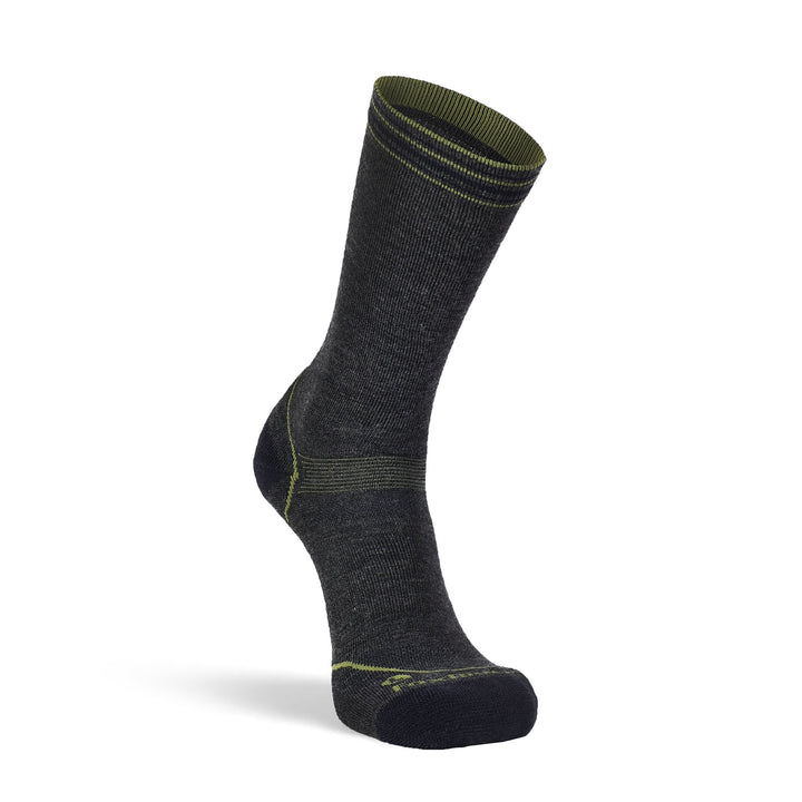 Stripe Medium Weight Crew Hiking Sock Charcoal Medium - Fox River