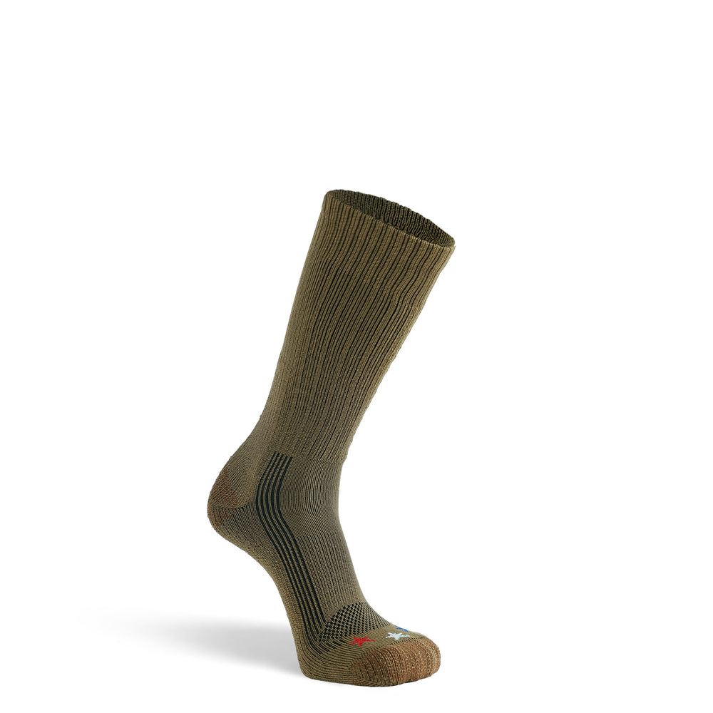 Tactical Americana Lightweight Crew Military Sock Coyote Brown Small - Fox River