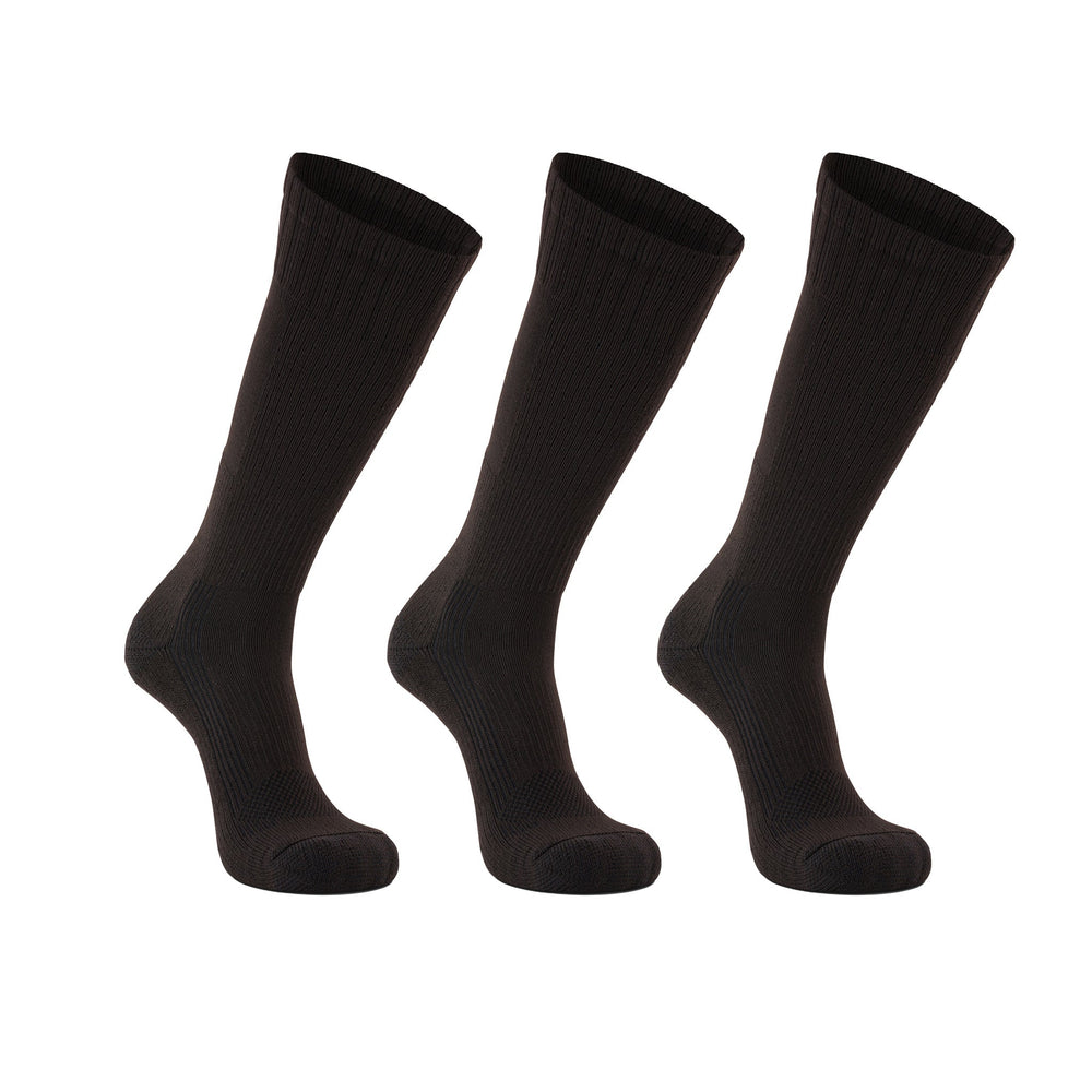 Tactical Boot Lightweight Mid - Calf Military Sock Bundle - 3 Pairs Black Medium - Fox River