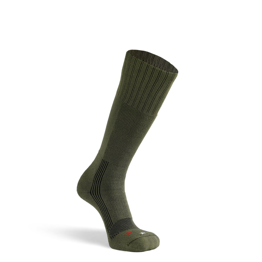 Wick Dry Maximum Americana Medium Weight Mid - Calf Boot Military Sock Army Green Small - Fox River