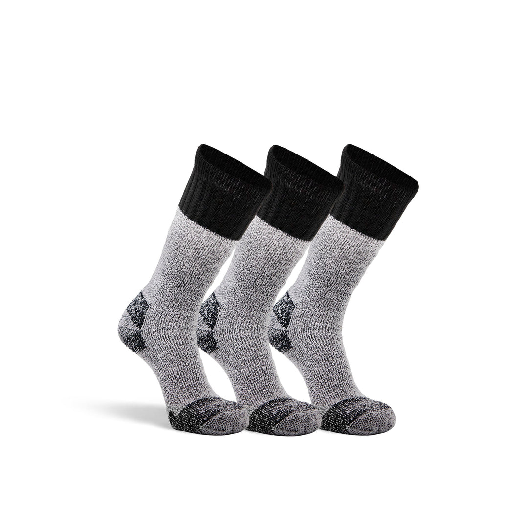 Wick Dry Outlander Heavyweight Mid-Calf Boot &amp; Field Sock - 3 Pairs Black Medium - Fox River