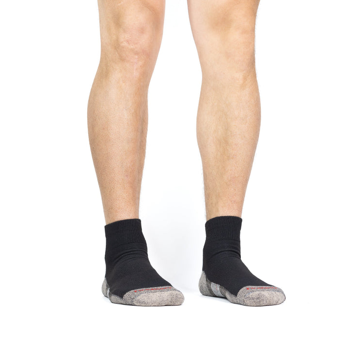 Diabetic Plus Lightweight Quarter Crew Navy Medium - Fox River