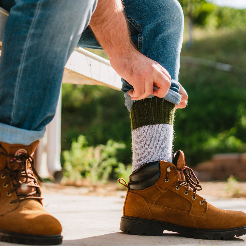 Men's Wick Dry Outlander Heavyweight Mid-Calf Boot & Field Sock - 2 Pack Large Assorted - Fox River