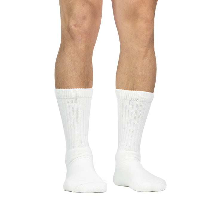 Wick Dry Classic Medium Weight Crew White Medium - Fox River