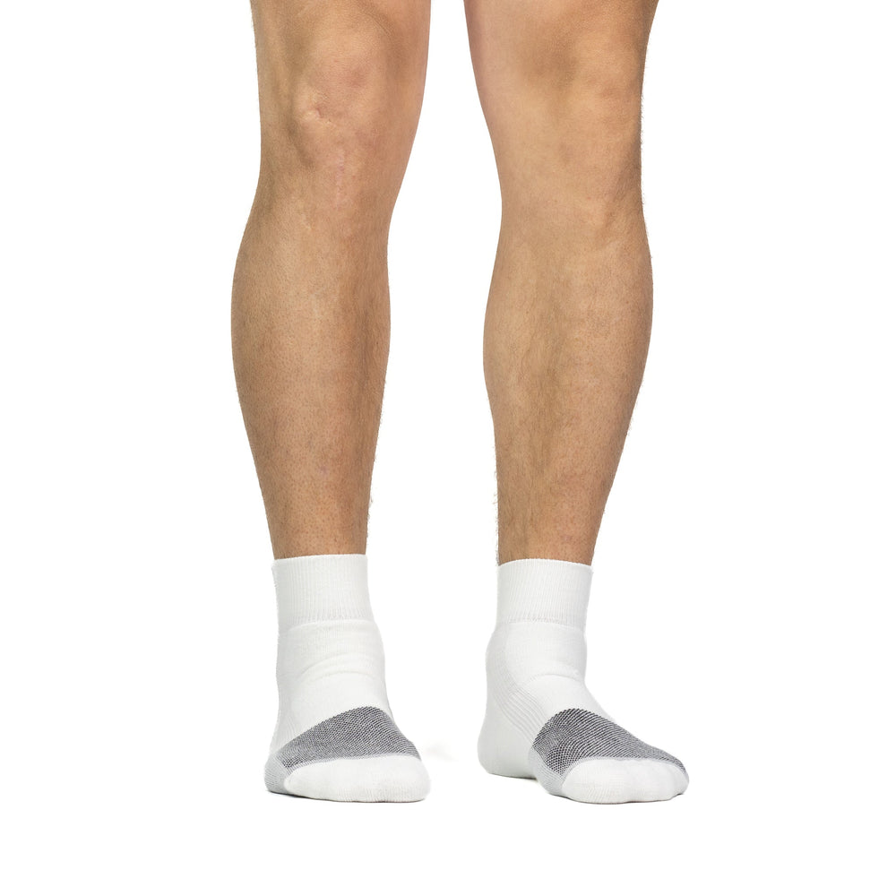 Wick Dry Triathlon Lightweight Quarter Crew White Medium - Fox River