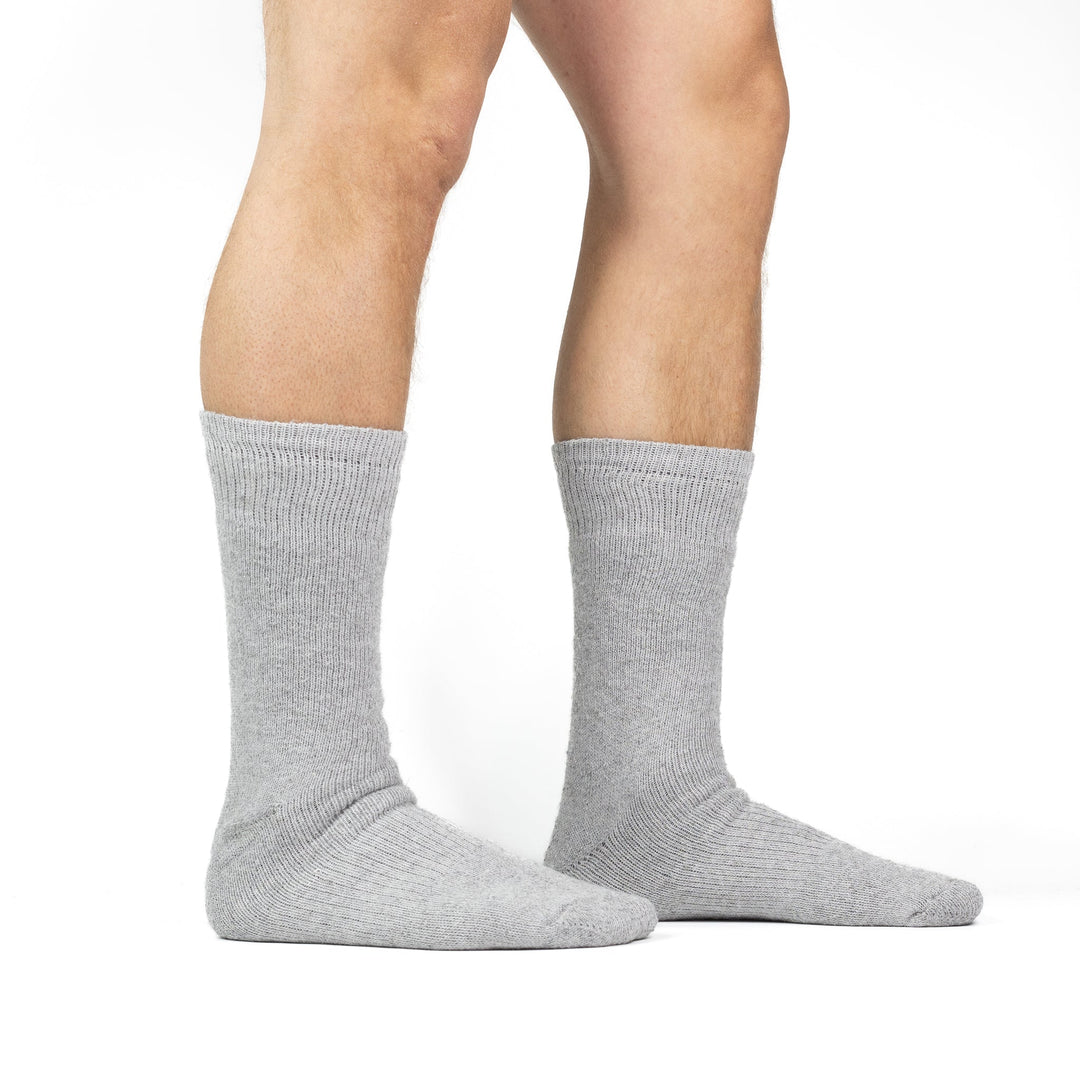Work Heavy Duty Thermal Heavyweight Crew - 2 Pack Grey Large - Fox River