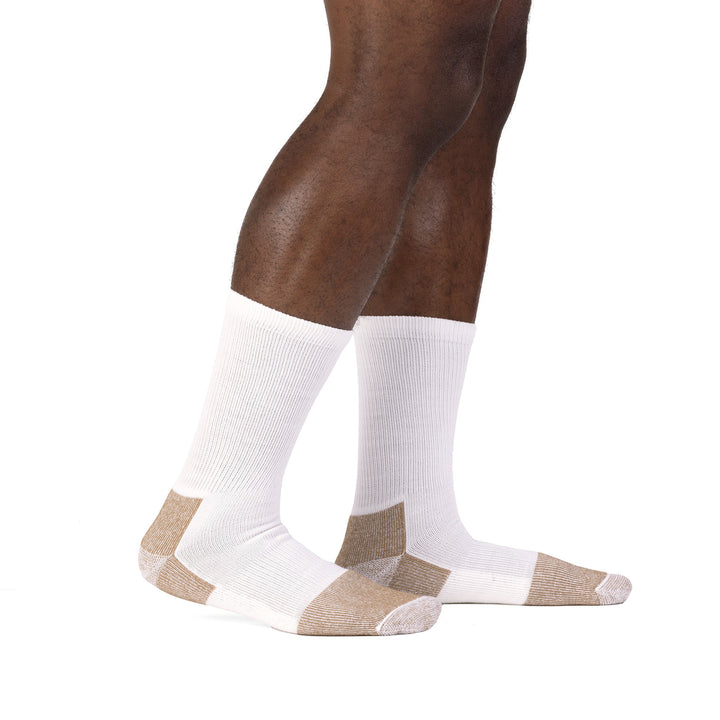 Work Steel-Toe Lightweight Crew - 2 Pack White Medium - Fox River